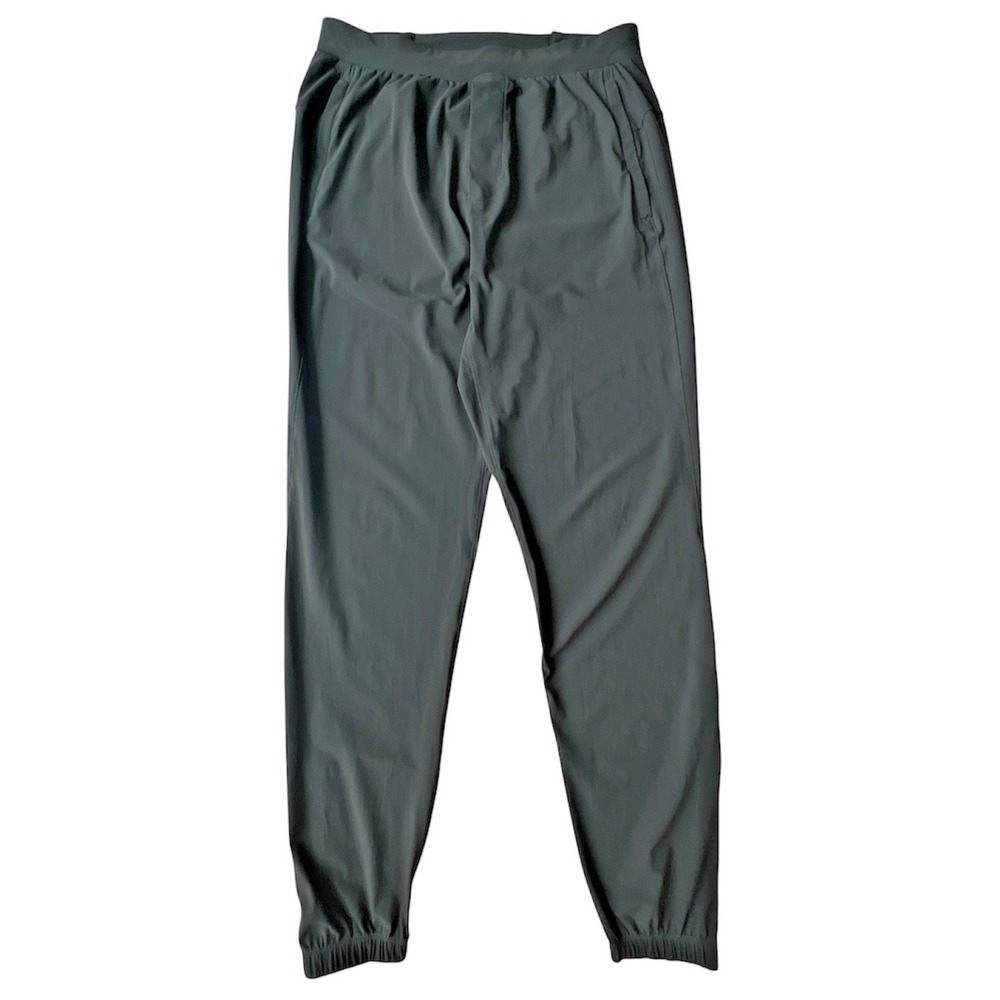 Lululemon Surge Jogger Womens M Tall Long Gray Running Pants Stretch Zip Pocket